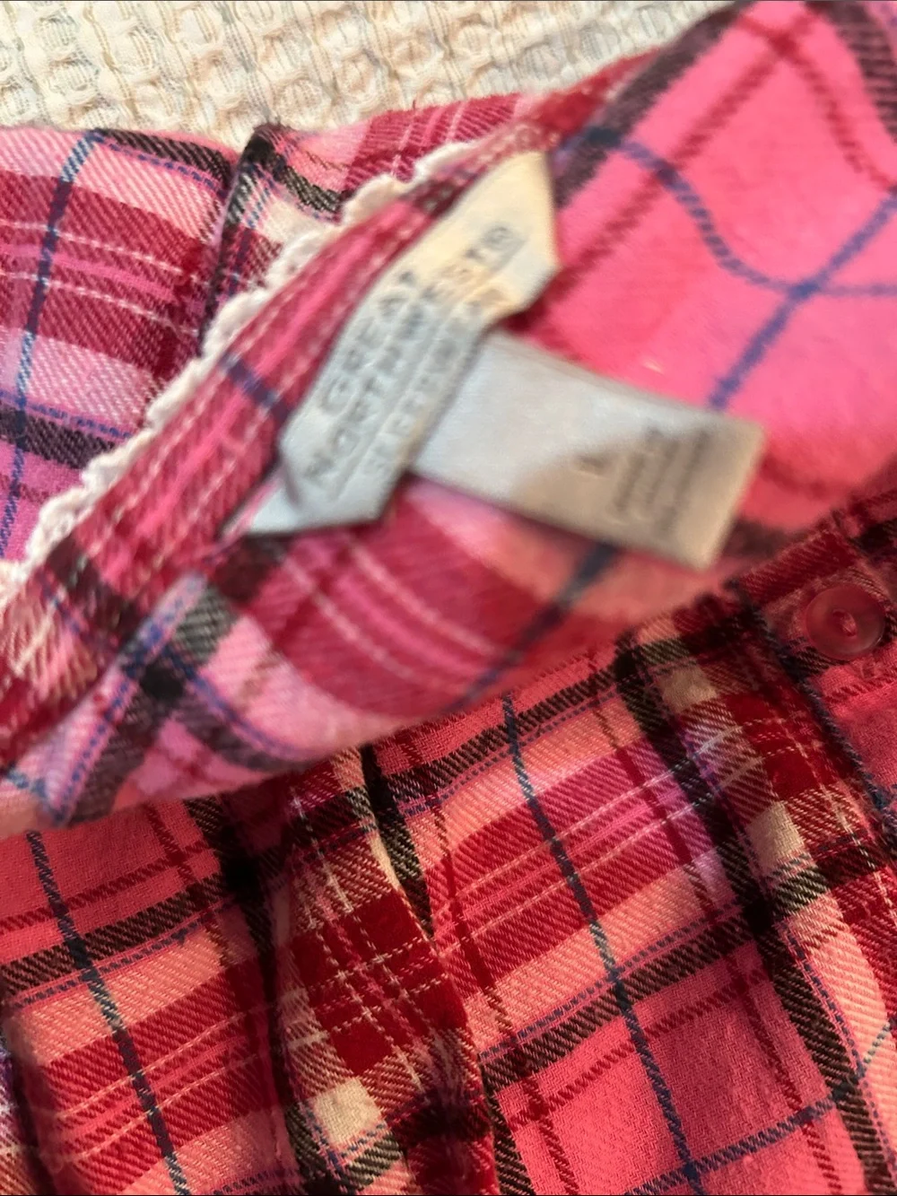 Great Northwest Clothing Company Girls' Pink Plaid Nightgown